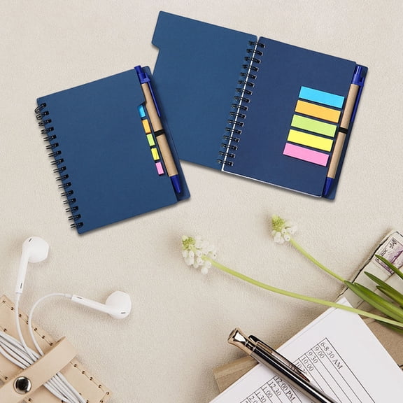 Steadline Pocket Notebook Journals with Pen,Mini Cute Small Journal Notebook,Bulk Hardcover Attached Writing Pad Memo for Office Classroom Supplies