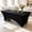 Black, variant on YMWVH Black Stretch Tablecloth for 6ft Tables | Washable, Wrinkle Resistant | Rectangle Cover for Weddings, Parties, Banquets
