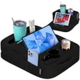 thumbnail image 1 of Bandeja portavasos para sofá, almohada, tab/couchcaddy, color negro, 1 of 7