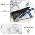 thumbnail image 4 of Navy Blue Beige Starfish Runner Rug 2x6 Washable Kitchen Rug Non-Slip Lightweight Thin Soft Low Pile Bathroom Runner Coastal Summer Beach Nautical Carpet for Hallway Laundry Room Bedroom Entryway, 4 of 9