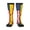 2 Black-1, variant on German America Flag Knee High Socks for Women Long Leg Warmers Socks