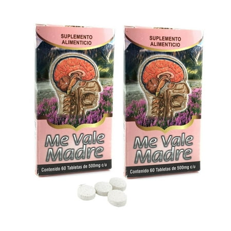 60 Tabs Naturally Vitamins - 2 PACK Me Vale Madre Tablets Naturally Relaxing - 60 Day (2 Month Total) Supply