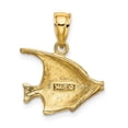 thumbnail image 2 of Auriga Fine Jewelry 14K Yellow Gold 2-D Polished Fish Charm for Women, 2 of 5
