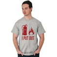 thumbnail image 5 of Put Out Fire Firefighter Fireman Men's Graphic T Shirt Tees Brisco Brands X, 5 of 5