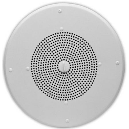 "Valcom V-1020C 8-INCH CEILING SPEAKER with REMOVABLE VOLUME CONTROL KNOB"