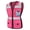 Pink, variant on TCCFCCT Safety Vest for Women 11 Pockets Mesh Reflective Vest with Zipper, High Visibility Neon Construction Work Vest for Lady Surveyors/Warehouse, Snug-Fit, Durable, ANSI Compliant, Orange XS