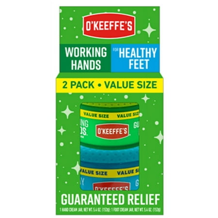 O'Keeffe's Value Pack Hand and Foot Cream Jars