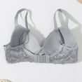 thumbnail image 6 of Feancey Low Cut Bras for Women Wireless Push Up Bra Support Comfort Bralettes Solid Color Casual No Underwire Everyday Brassiere Gray XL, 6 of 10