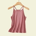thumbnail image 2 of Gkeoshab Blouses for Women Dressy Casual Cotton Modal Sleeveless Cami Soft Solid Color Loose Fit Tank Top for Home Wear Pink M, 2 of 4
