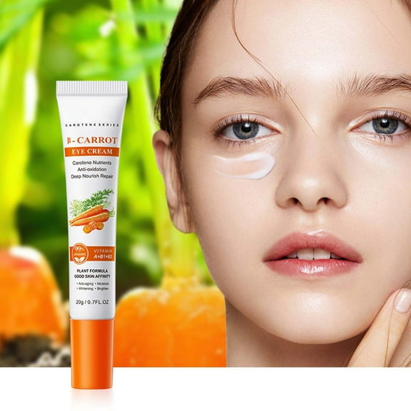 Carotene Eye Cream Moisturizes, Carrot Vita Eye Cream, Eliminate Eye Wrinkles and Bags, Tighten and Firm Eye Skin, Hydrating, Moisturizes Reduces Puffiness