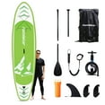 thumbnail image 1 of Famistar 12' Inflatable Stand Up Paddle Board SUP w/ 3 Fins, Adjustable Paddle, Pump & Carrying Backpack, 1 of 13