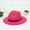 Hot Pink, variant on Pavied Fedora Hats Felt Hats Women's Crushable Wool Felt Outback Hat Panama Hat Wide Brim with Belt Wide Brim Hats Sun Hats Hot Pink One Size