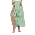 thumbnail image 5 of EFINNY Women's Cutout Polka Dot Long Skirt Dress Elastic Waist Long Length Skirts, 5 of 7