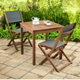 thumbnail image 4 of Plow & Hearth Eucalyptus Wood Outdoor Square Bistro Table, 4 of 4