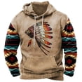thumbnail image 4 of Sudadera con capucha con estampado 3D de tribu india para hombre, suéteres con gráficos étnicos retro, sudaderas casuales unisex de gran tamaño, sudaderas de manga larga, 4 of 5