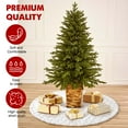 thumbnail image 6 of Ayieyill Christmas Tree Skirt 49", Tree Skirts for Artificial Trees, Christmas Decoration Tree Skirts(Beige), 6 of 7