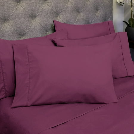 Green Gel Filter Sheet - Olivia Branch 1800 6 Piece Deep Pocket 1800 Thread Count Bedroom Bed Sheet Set