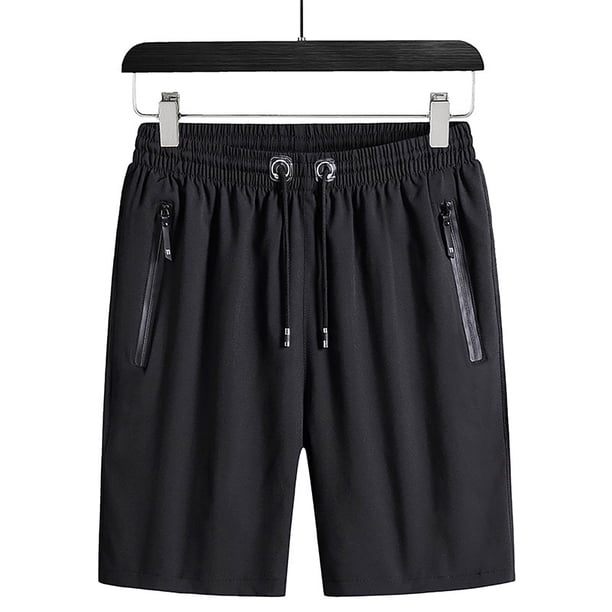 Pantalones Cortos Deportivos Ligeros de Poliéster Transpirable, Pantalones Cortos de Trabajo Casual para Correr, Gimnasio, Playa Y Verano