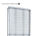 thumbnail image 4 of Two-Sided Pegboard Floor Display On a Square Studio Base: Panel Size: 16"W x 60"H, 4 of 4