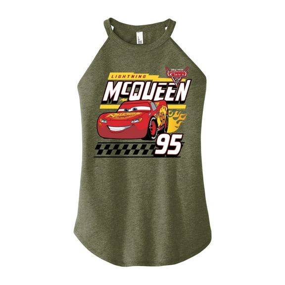 Disney Cars - Lightning McQueen Race Winner - Juniors High Neck Tank Top
