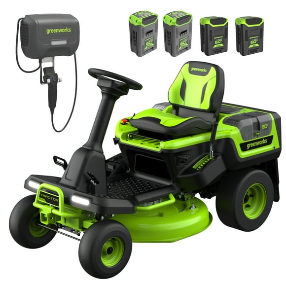 Greenworks 60V 30 CrossoverT Riding Lawn Tractor with (2) 8.0 Ah, (2) 4.0 Ah Batteries & 600-Watt Charger 7421902