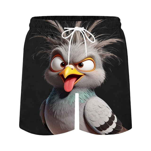 Pantalones de Natación de Verano de Ocio de la Playa de los Hombres con Cordón, Poliéster Transpirable Ligero para el Uso Informal