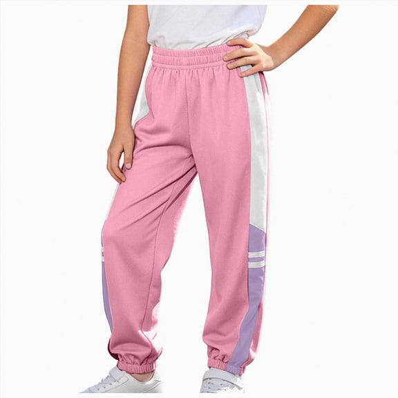 11-12 Years Teen Girls Cargo Pants Baggy Y2K Kids High Waist Sweatpants Pockets Loose Fit Straight Wide Leg Casual Trousers