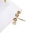 thumbnail image 6 of Unique Bargains 1 Pc Ponytail Buckle Hair Clip Four Heart Hair Ponytail Cuff for Women Gold Tone Beige, 6 of 6