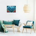 thumbnail image 6 of Dolphins Corals Coral Reefs Canvas Print Wall Art Decor for Home Bedroom Kitchen Ready To Hang - Fashion Room Decorations Pictures 16x12in, 6 of 6
