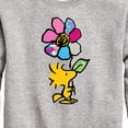 thumbnail image 3 of Peanuts - Woodstock With Flower And Pattern - Toddler And Youth Crewneck Fleece Sweatshirt, 3 of 6