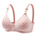 thumbnail image 4 of Sakmal Seamless Bralettes for Women with Support Jelly Cotton Comfort Orange Bras for Women XL, 4 of 4