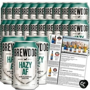 BrewDog 24-Pack of Hazy AF | Non-Alcoholic | 20 Calories 2.3g Carbs Per Serving | 12oz Cans