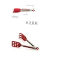 thumbnail image 4 of i Kito Mini Easy-Grip Waffle Tongs Lift Turner Holder, Non-Slip Silicone Handle Black, 4 of 6