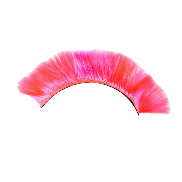 Casco Pelucas Carnaval Fiesta Zulema Postizo para Hombres Mujeres Bicicleta Rosa Peluca de pelo punk