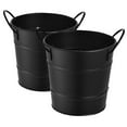 thumbnail image 6 of WHAMVOX 2pcs Metal Trash Holder Tin Buckets With Handles Pail Bucket Storage Party Tin Bucket Snack Bucket Mini Candy Pail, 6 of 8