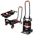 thumbnail image 1 of Heavy Duty Folding Hand Truck 265lbs Capacity, Portable Multi-Position Dolly Cart with 4 Wheels for Warehouse, Moving, Camping, Office and Luggage Use, 1 of 10
