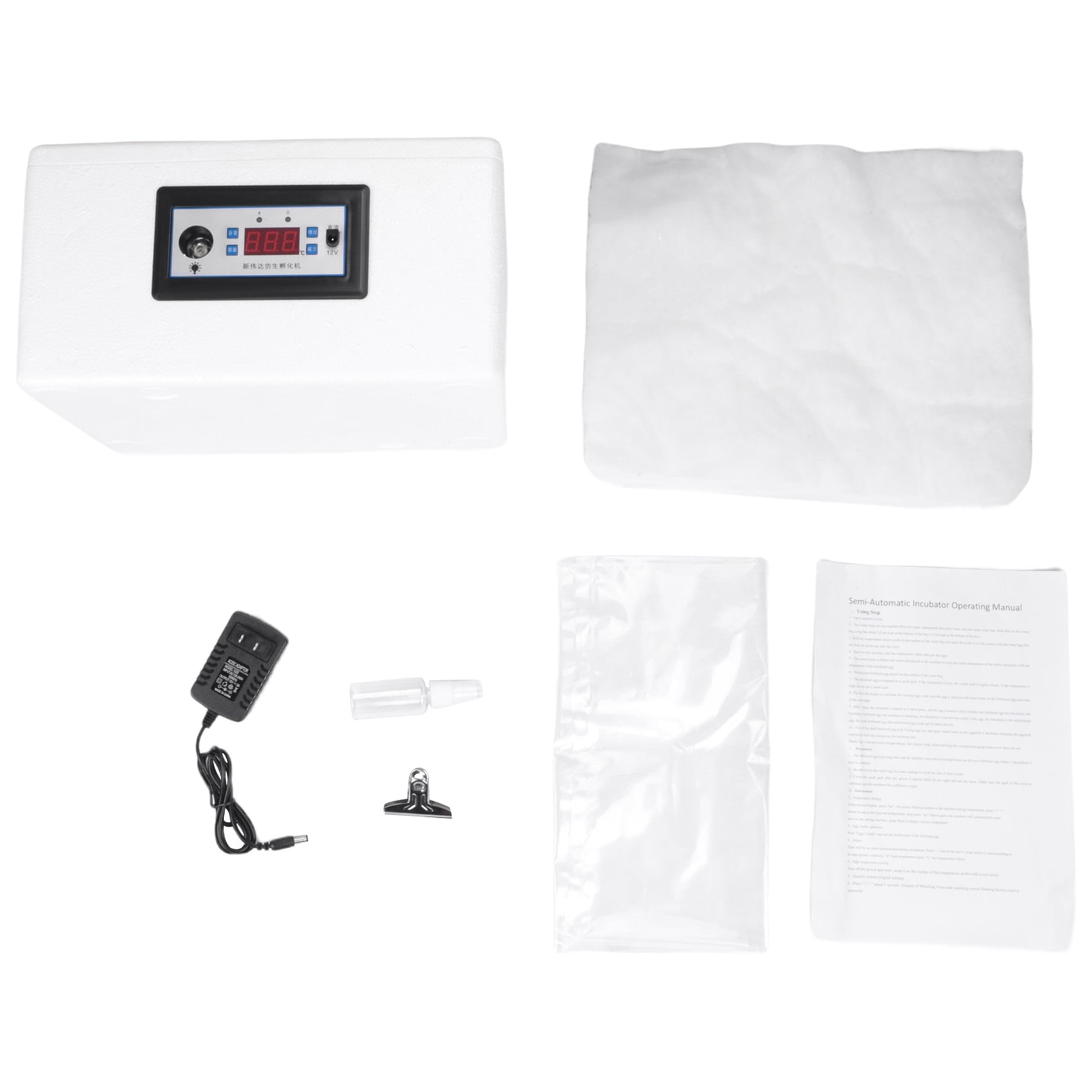 22 Eggs Incubator Automatic Home Digital Chicken Poultry Hatcher Foam