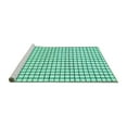 thumbnail image 2 of Ahgly Company Machine Washable Indoor Rectangle Solid Turquoise Blue Modern Area Rugs, 4' x 6', 2 of 4