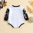 thumbnail image 3 of URMAGIC Baby Girl Boy Halloween Skull Long Sleeve Oversize Romper,Newborn, 3 of 9