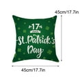 thumbnail image 2 of Jusqu'à 65% de Réduction SMihono Housse de Coussin en Coton et Lin pour la Saint-Patrick Canapé Maison Decor, 2 of 2