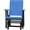 Black, Blue, variant on DutchCrafters Modern Horizontal Slat High Back Poly Glider Outdoor Patio Chair