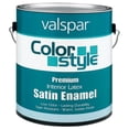 thumbnail image 1 of Valspar Brand 1 Gallon White ColorStyle Interior Latex Satin Enamel Wall Paint, 1 of 1