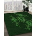 thumbnail image 3 of Ahgly Company Machine Washable Indoor Round Transitional Deep Emerald Green Area Rugs, 8' Round, 3 of 7