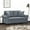 Dark gray + Width 59.8", variant on vidaXL 2-Seater Sofa with Throw Pillows Accent Loveseat for Living Room Velvet