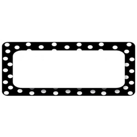 

Die Cut Magnets Black with White Dots