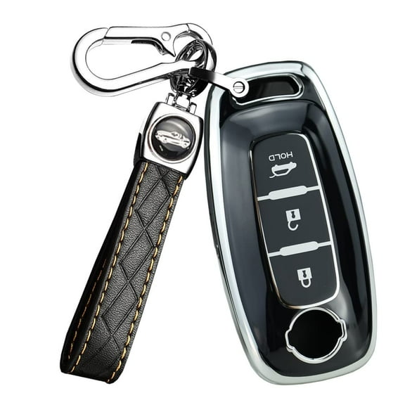 3-button Key Cover Fit for Nissan 2023 Accessories Key Fob Case Soft TPU Key Shell for Pathfinder Kicks X-Trail Rogue