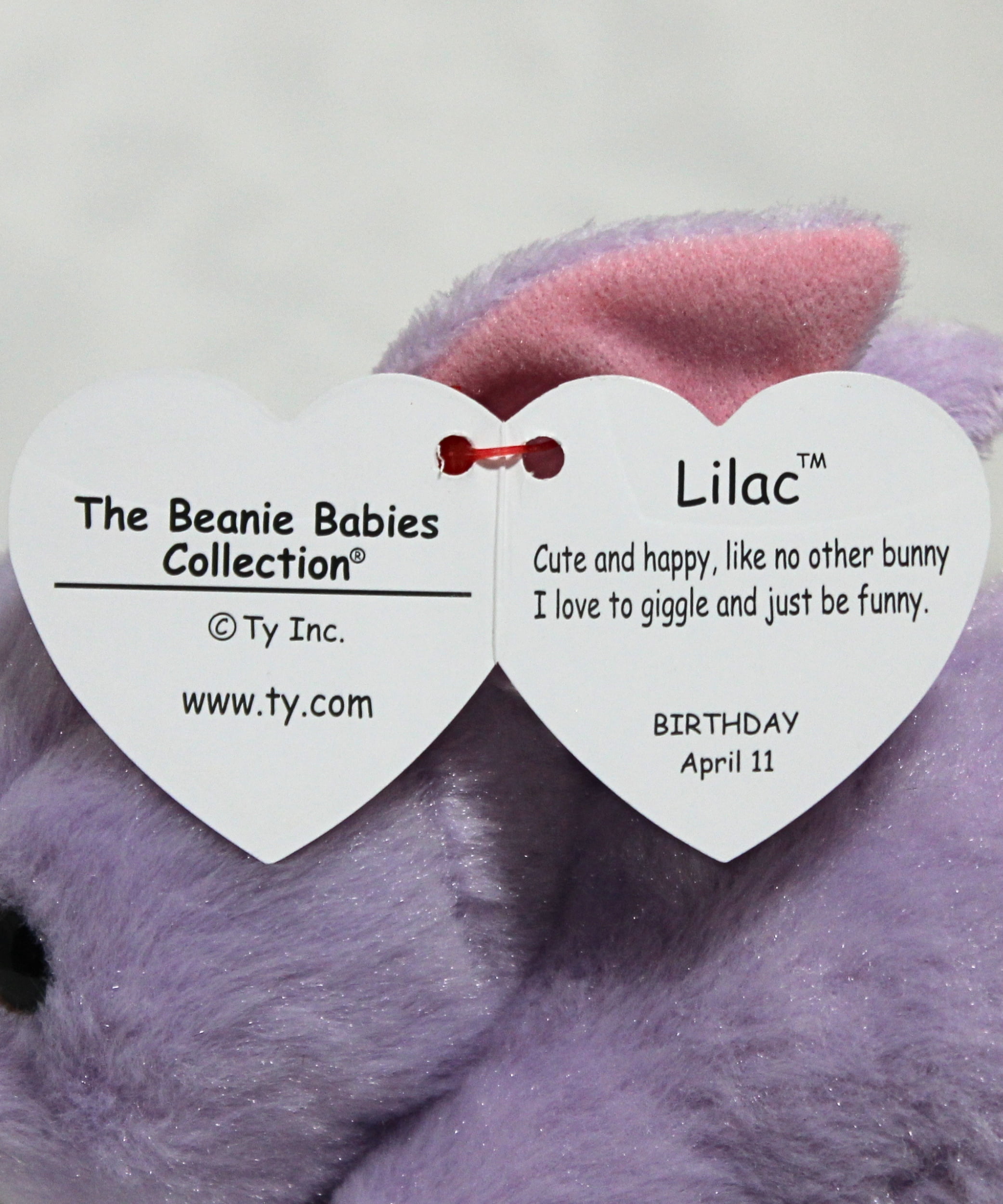 Ty Beanie Baby - Lilac the Purple Bunny - Stuffed Animal - Walmart.com
