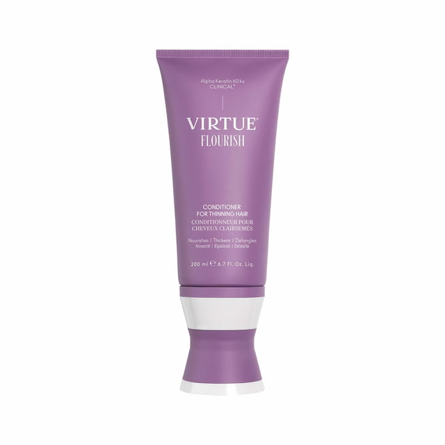 Acondicionador Virtue Flourish para cabello fino | Nutre, espesa, desenreda el cabello debilitado.