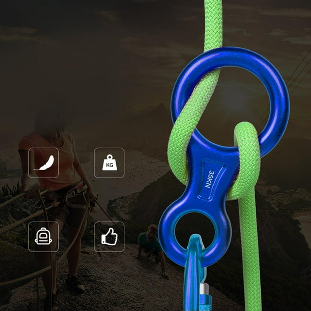 Descender Rigging Plate Rock Climbing Aluminum Alloy Heavy Duty Rappelling