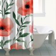 thumbnail image 4 of Pioneer Flower Floral Print Pattern Shower Curtain 72"x72" ,Bathroom Decorative Shower Curtains Set with 12 Hooks,Modern Waterproof Washable Shower Curtain, 4 of 6